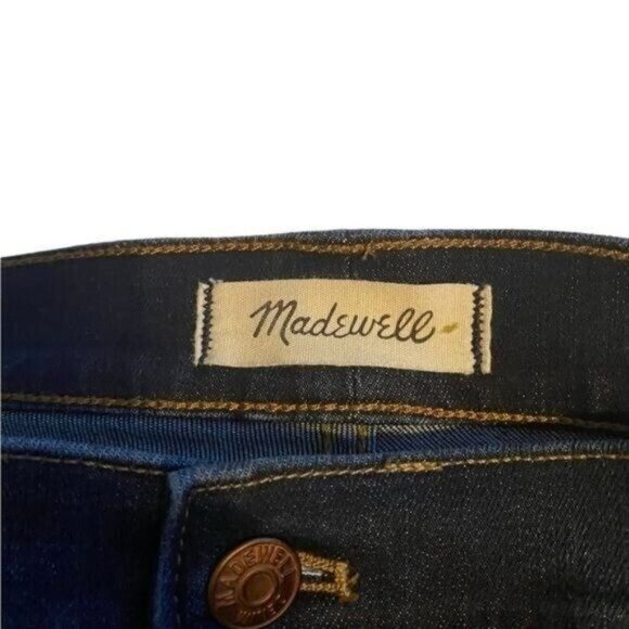 Madewell Jeans 9" Curvy‎ High Rise Skinny Jeans Size 37P Western Rodeo De… - Picture 5 of 8
